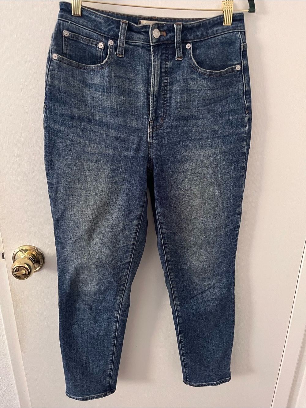 Madewell Curvy Perfect Vintage Straight Jean Medium Wash High Waist Women’s 27